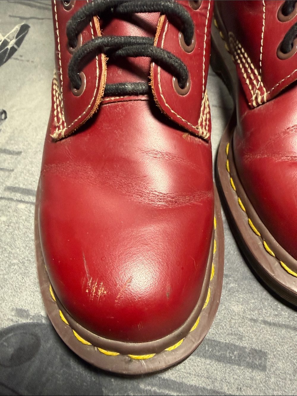 MIE DR MARTENS 10 EYE OXBLOOD UK 5 MENS 6 LADIES 7 - Picture 8 of 12